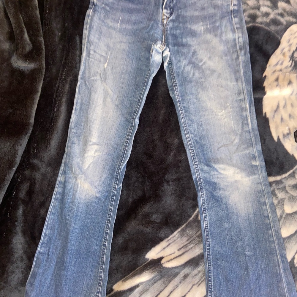 Lee Blue Flare Wide Leg Jeans